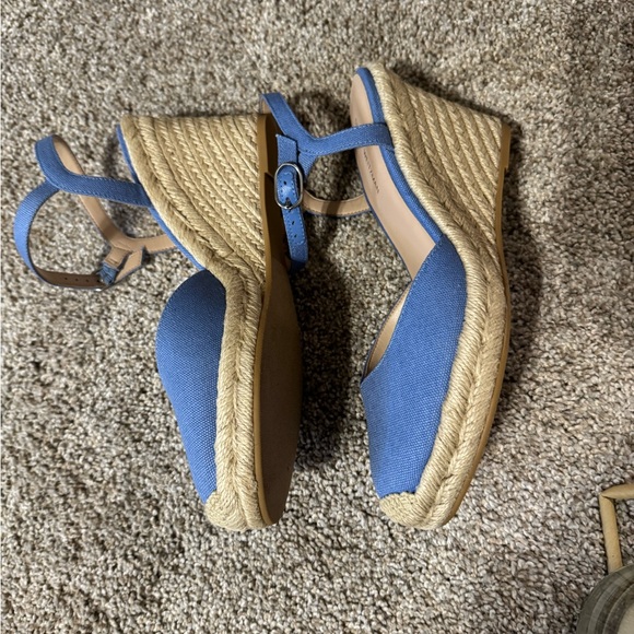 NEW | Stuart Weitzman Mykonos Canvas Periwinkle Espadrilles size 7 - Picture 4 of 6